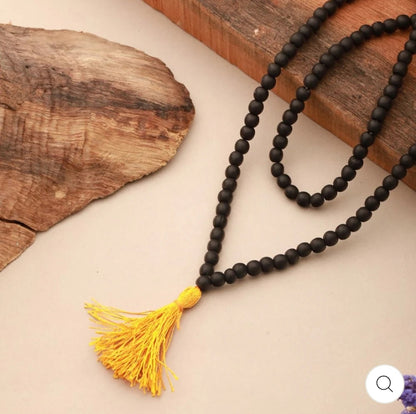 Original Karungali Malai 108 Ebony Blackwood Beads Lab Tested and Government Certified