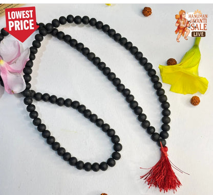 Original Karungali Malai 108 Ebony Blackwood Beads Lab Tested and Government Certified