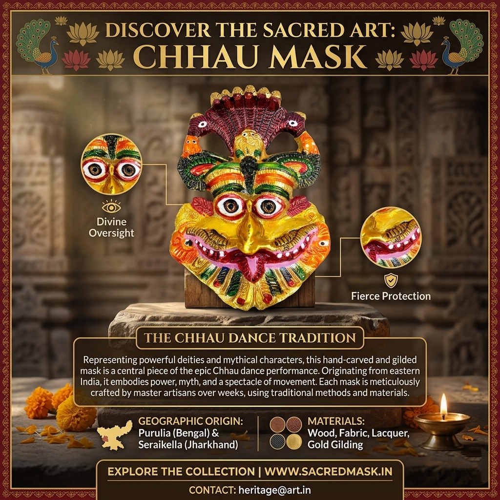 Kirtimukh Wall Decor | NAZARBATTU |Narsingh face| Multicolor