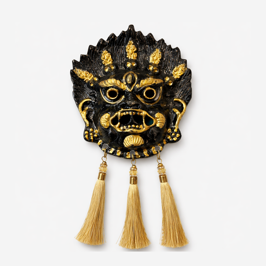 Kirtimukh Wall Hanging | Black | With Tassel