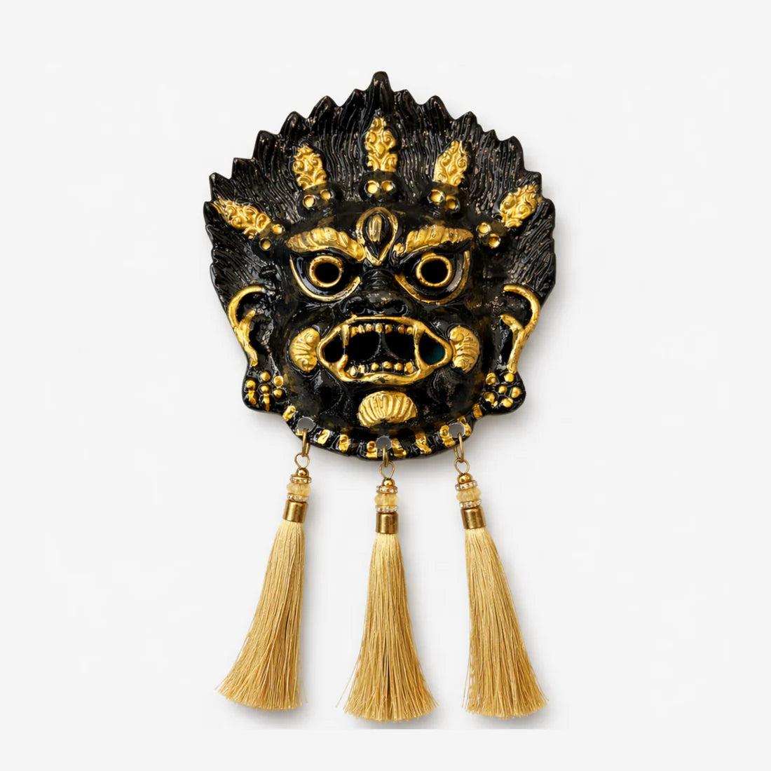 Kirtimukh Wall Hanging | Black | With Tassel